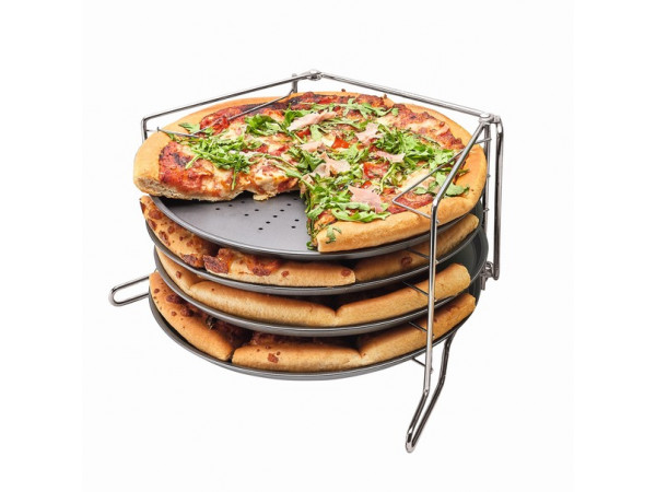 Sada 4 foriem na pizzu so stojanom Konighoffer 9277, 28 cm Sada 4 foriem na pizzu so stojanom Konighoffer 9277, 28 cm