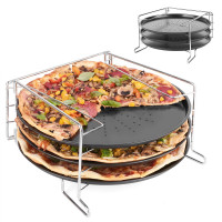 Sada 3 foriem na pizzu so stojanom td7365, 30 cm