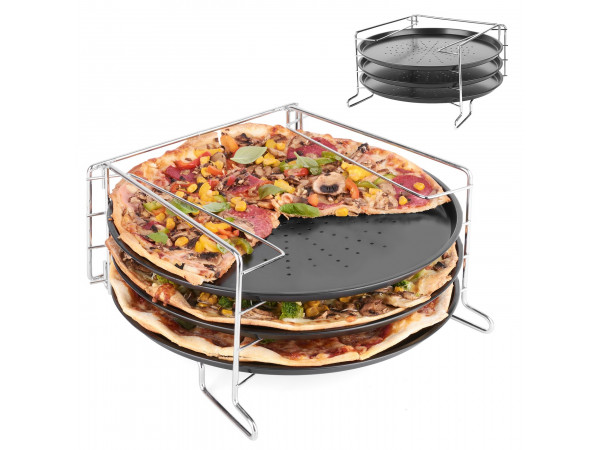 Sada 3 foriem na pizzu so stojanom td7365, 30 cm Sada 3 foriem na pizzu so stojanom td7365, 30 cm
