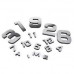 3D Nalepovacie hodiny Clock BIG 3-12 L, Silver Mirror 80-130cm 3D Nalepovacie hodiny Clock BIG 3-12 L, Silver Mirror 80-130cm