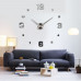 3D Nalepovacie hodiny Clock BIG 3-12 L, Silver Mirror 80-130cm 3D Nalepovacie hodiny Clock BIG 3-12 L, Silver Mirror 80-130cm