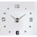 3D Nalepovacie hodiny Clock BIG 3-12 L, Silver Mirror 80-130cm 3D Nalepovacie hodiny Clock BIG 3-12 L, Silver Mirror 80-130cm