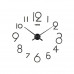 3D Nalepovacie hodiny DIY Clock Evevo 8280bXL, čierne, 90-130cm 3D Nalepovacie hodiny DIY Clock Evevo 8280bXL, čierne, 90-130cm