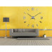 3D Nalepovacie hodiny DIY Clock Evevo 277SXL, Silver 90-130cm