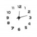 3D Nalepovacie hodiny DIY Clock Evevo 8233XL, čierne 90-130cm 3D Nalepovacie hodiny DIY Clock Evevo 8233XL, čierne 90-130cm