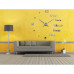 3D Nalepovacie hodiny DIY Clock Evevo 8282XL, Silver 90-130cm