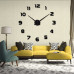 3D Nalepovacie hodiny DIY Clock 1-12, Black 80-130cm 3D Nalepovacie hodiny DIY Clock 1-12, Black 80-130cm