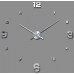 3D Nalepovacie hodiny Clock BIG 3-12 L, Silver Mirror 80-130cm 3D Nalepovacie hodiny Clock BIG 3-12 L, Silver Mirror 80-130cm
