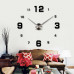 3D Nalepovacie hodiny Clock BIG 3-12 XL, Silver Black 90-130cm 3D Nalepovacie hodiny Clock BIG 3-12 XL, Silver Black 90-130cm
