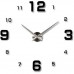 3D Nalepovacie hodiny Clock BIG 3-12 XL, Silver Black 90-130cm 3D Nalepovacie hodiny Clock BIG 3-12 XL, Silver Black 90-130cm