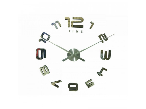 3D Nalepovacie hodiny DIY Clock Evevo 8232SXL, zrkadlové, 90-130cm 3D Nalepovacie hodiny DIY Clock Evevo 8232SXL, zrkadlové, 90-130cm