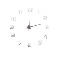 3D Nalepovacie hodiny DIY Clock Evevo 8233S,XL, Mirror, 90-130cm 