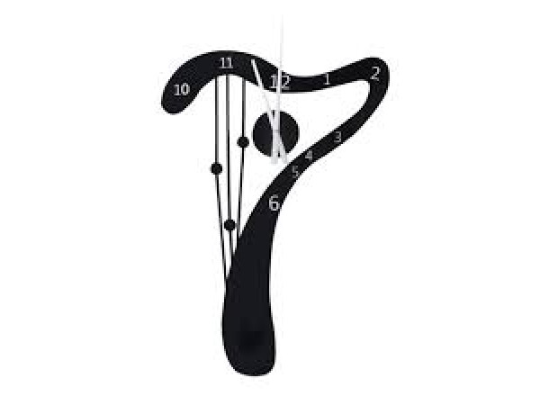 3D Nalepovacie hodiny DIY Clock Harfa, gotq70G, 50x70cm