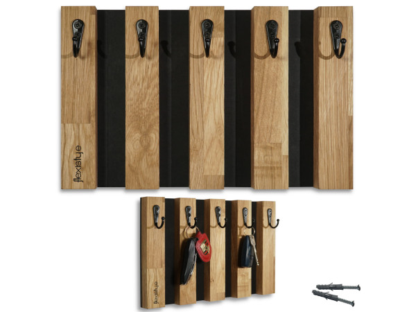 Drevený vešiak na kľúče lamele Flexistyle wk1-3019 Drevený vešiak na kľúče lamele Flexistyle wk1-3019