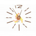3D Nalepovacie hodiny DIY Clock BIG Time L, ČIERNE 80-130cm 3D Nalepovacie hodiny DIY Clock BIG Time L, ČIERNE 80-130cm