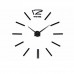 3D Nalepovacie hodiny DIY Clock 12 Time XL Black 90-130cm 3D Nalepovacie hodiny DIY Clock 12 Time XL Black 90-130cm