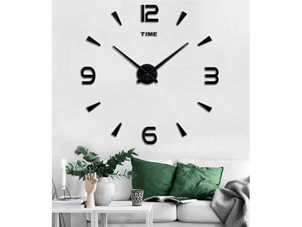 3D Nalepovacie hodiny DIY Clock XL Novo 90-130cm