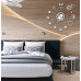 3D Nalepovacie hodiny DIY Clock, Circle strieborné 80cm 3D Nalepovacie hodiny DIY Clock, Circle strieborné 80cm