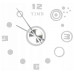 3D Nalepovacie hodiny DIY Clock, Circle strieborné 80cm 3D Nalepovacie hodiny DIY Clock, Circle strieborné 80cm
