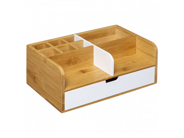 Bambusový organizér so zásuvkou 5Five 687A, 25 cm Bambusový organizér so zásuvkou 5Five 687A, 25 cm