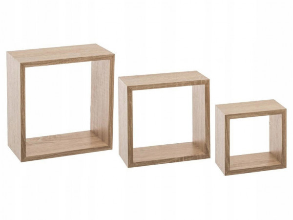 Sada nástenných políc Cube 5Five 956C, 3 kusy Sada nástenných políc Cube 5Five 956C, 3 kusy
