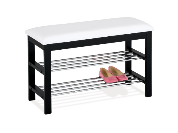 Botník dvojúrovňový Autronic 83168-06 BK, 80cm Botník dvojúrovňový Autronic 83168-06 BK, 80cm
