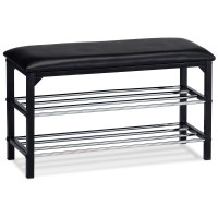 Botník dvojúrovňový Autronic 83168-13 BK, 76cm