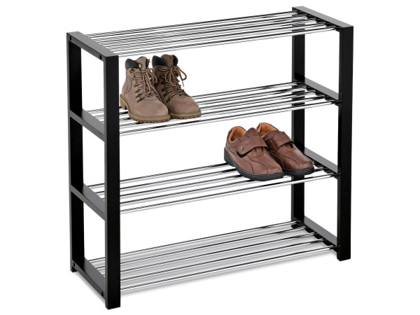 Botník štvorúrovňový Autronic 83168-14 BK, 79cm Botník štvorúrovňový Autronic 83168-14 BK, 79cm