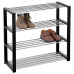 Botník štvorúrovňový Autronic 83168-14 BK, 79cm Botník štvorúrovňový Autronic 83168-14 BK, 79cm
