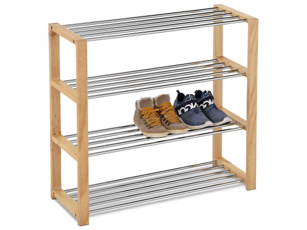 Botník štvorúrovňový Autronic 83168-14 NAT, 80cm Botník štvorúrovňový Autronic 83168-14 NAT, 80cm