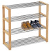 Botník štvorúrovňový Autronic 83168-14 NAT, 80cm Botník štvorúrovňový Autronic 83168-14 NAT, 80cm