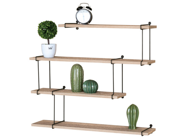 Nástenná polica 4ks Autronic P-065 OAK Nástenná polica 4ks Autronic P-065 OAK