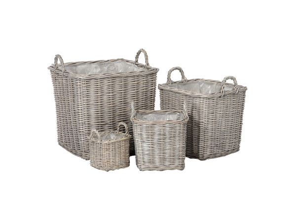 Prútený kôš 4ks Autronic PRN2022 SET-GREY Prútený kôš 4ks Autronic PRN2022 SET-GREY