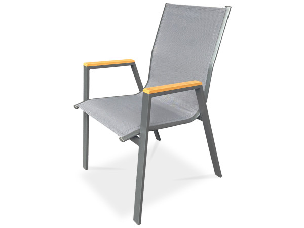 Záhradná stolička Autronic AZC-S1050 GREY Záhradná stolička Autronic AZC-S1050 GREY