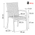 Záhradná stolička Autronic AZC-S2113 BK Záhradná stolička Autronic AZC-S2113 BK