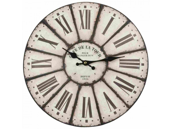 Nástenné hodiny Clayre & EEF, 6KL0237, 38cm Nástenné hodiny Clayre & EEF, 6KL0237, 38cm