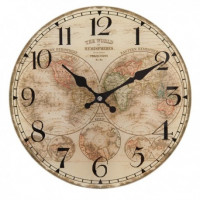 Nástenné hodiny Clayre & EEF, 6KL0381, Sklo 30cm Nástenné hodiny Clayre & EEF, 6KL0381, Sklo 30cm