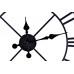 Nástenné hodiny Romain 50 cm, čierne Nástenné hodiny Romain 50 cm, čierne