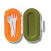 Lunch box IRIS Nanni, biely / čierny obal Lunch box IRIS Nanni, biely / čierny obal