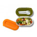 Lunch box IRIS Nanni, biely / čierny obal Lunch box IRIS Nanni, biely / čierny obal