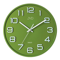 Nástenné hodiny JVD Sweep HX2472.2 zelené, 31 cm Nástenné hodiny JVD Sweep HX2472.2 zelené, 31 cm