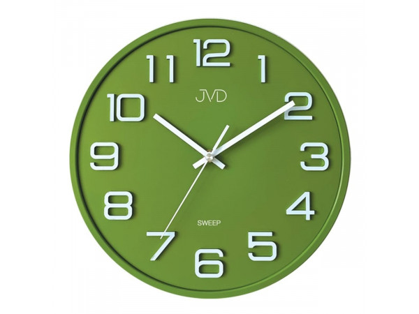 Nástenné hodiny JVD Sweep HX2472.2 zelené, 31 cm Nástenné hodiny JVD Sweep HX2472.2 zelené, 31 cm
