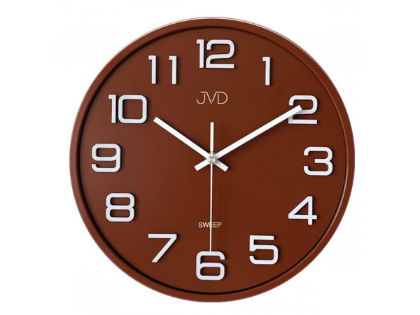 Nástenné hodiny JVD Sweep HX2472.5 hnedé, 31 cm Nástenné hodiny JVD Sweep HX2472.5 hnedé, 31 cm