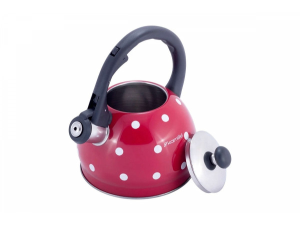 Bodkovaný čajník Kamille KM1070, červený 2 l Bodkovaný čajník Kamille KM1070, červený 2 l