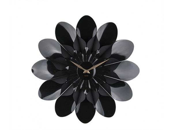 Nástenné hodiny Karlsson Flower KA5731BK, 60 cm Nástenné hodiny Karlsson Flower KA5731BK, 60 cm