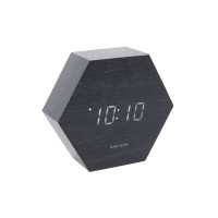 Budík Hexagon KA5651BK, čierny Budík Hexagon KA5651BK, čierny