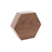Budík Hexagon KA5651DW, hnedý Budík Hexagon KA5651DW, hnedý
