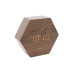 Budík Hexagon KA5651DW, hnedý Budík Hexagon KA5651DW, hnedý
