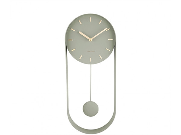 Dizajnové kyvadlové nástenné hodiny 5822DG Karlsson Charm, 50 cm