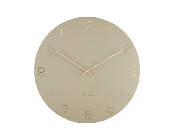 Nástenné hodiny Karlsson KA5762OG Charm Engraved Numbers, 40 cm Nástenné hodiny Karlsson KA5762OG Charm Engraved Numbers, 40 cm